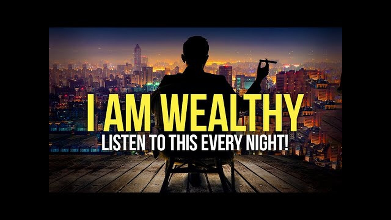 "I AM WEALTHY" Money Affirmations For Success, Health & Wealth - Listen To This Every Night!