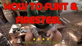 HOW TO START A FIRE WITH FLINT & FIRE STEEL