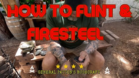HOW TO START A FIRE WITH FLINT & FIRE STEEL