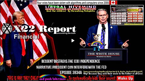 Ep 3834a - Bessent Destroys The [CB] Independence Narrative, President Can Interfere With The Fed