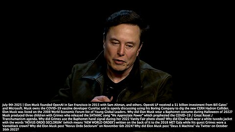 Elon Musk | "MY BIOLOGICAL Neural Net Tells Me...Actual Notion of a Human Economy Will Seem Very Quaint In Retrospect. Will This Be Bad Or Good for Humanity?" - 7/9/2025 + "The End of Human History." - Yuval Noah Harari