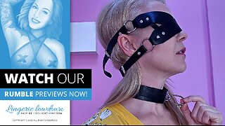 Lucy : SHEIN faux leather blindfold with choker [PREVIEW]