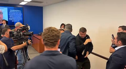 Democratic Senator was forcibly removed.
