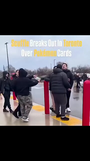 Sissies fighting over Pokemon cards.