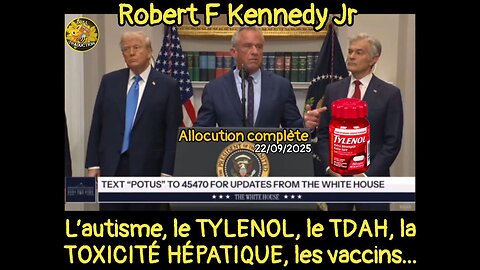 Robert F Kennedy Jr 22/09/2025 AUTISME