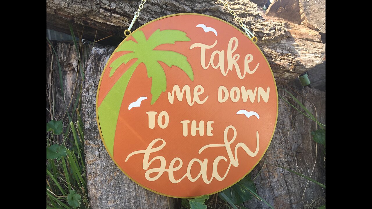 Take Me to the Beach Sign