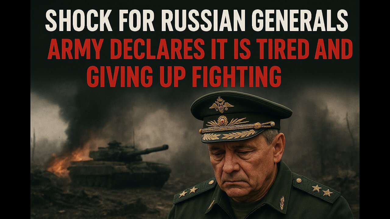 Shock for Russian generals_ army declares it is tired and giving up fighting