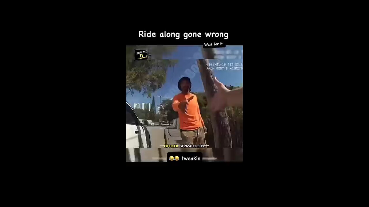 Retard Rides Along With Cop & Pulls A Gun 🤦‍♂️