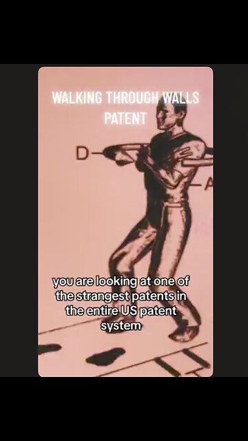 The "Walking Through Walls Training System. Patent number US20060014125A1 (link in description)