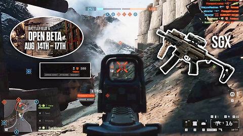 Battlefield 6 Support SGX SMG At Range AMAZING!