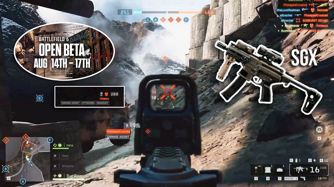 Battlefield 6 Support SGX SMG At Range AMAZING!