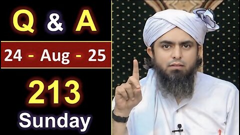 213-Public Q & A Session with Engineer Muhammad Ali Mirza on SUNDAY [ 24-Aug-2025 ] Jhelum Academy