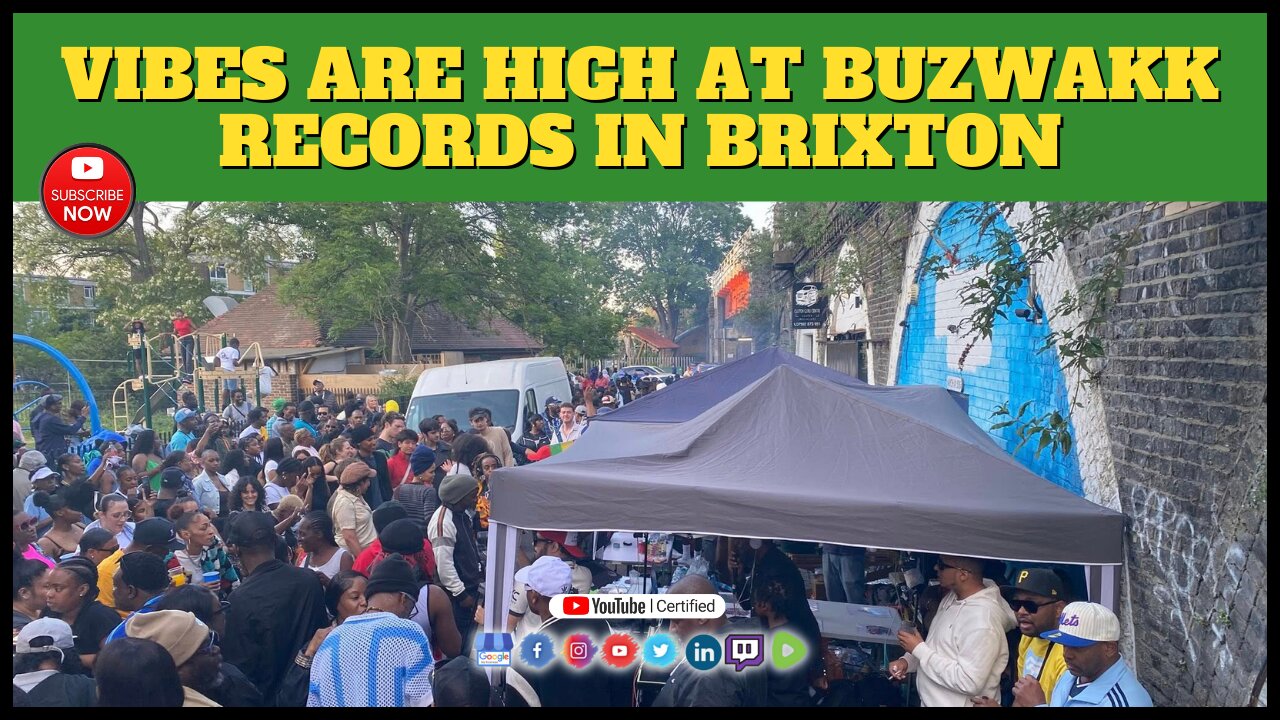 Vibes Are High At Buzwakk Records In Brixton! Dancehall Reggae Community Coming Together Live Music
