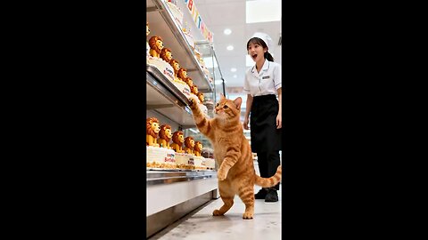 Cute Cat Accidentally Knocks Over an Entire Shelf of Lion Birthday Cakes #hmminds