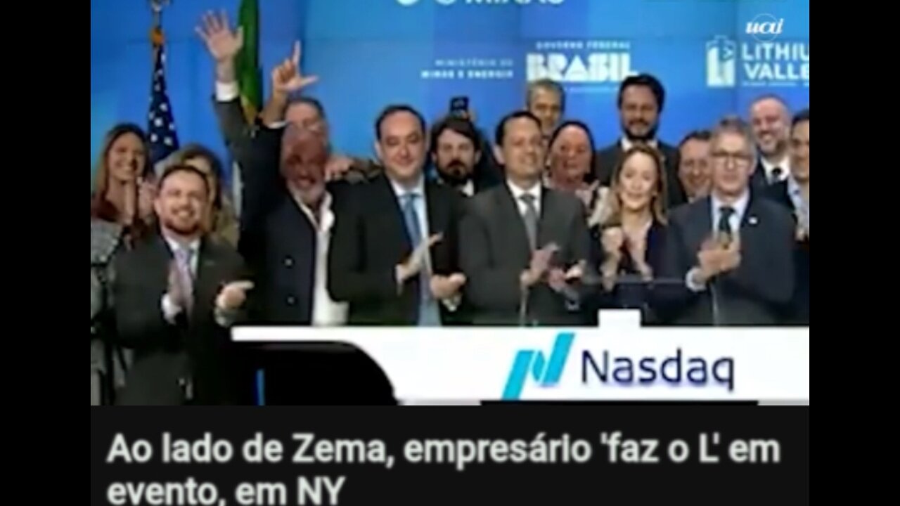 O partido Novo é PT e o PT é Novo: Ao lado de Zema, empresário 'faz o L' em evento, em NY