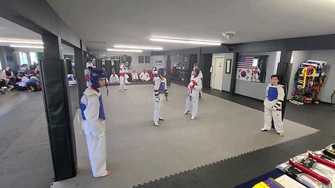 Both Son's Sparring Black Belt Test