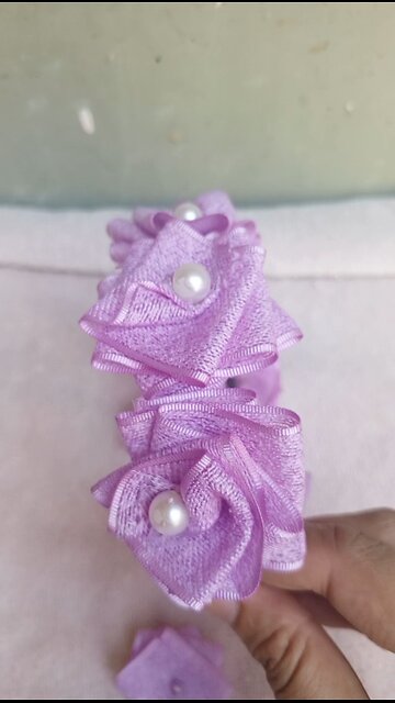 How To Make this Beautiful Ribbon Rose Headband