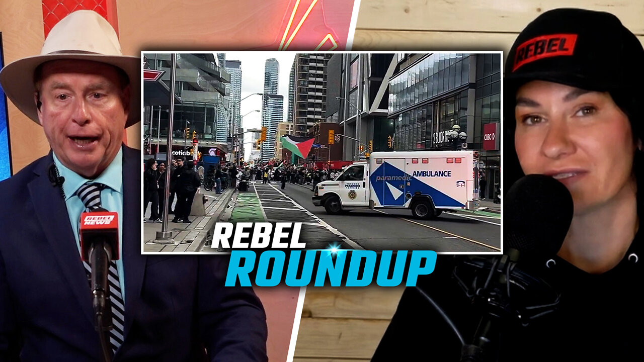 Ambulance rerouted as pro-Hamas rally blocks the road