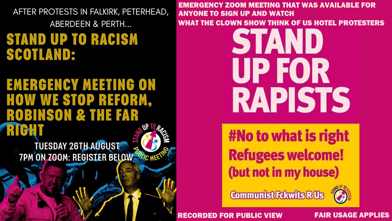 Stand Up to Grapism - Clown Show Response to Migrant Hotel Protests