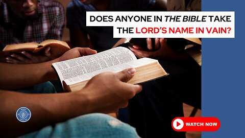 Does anyone in the Bible take the Lord's name in vain?
