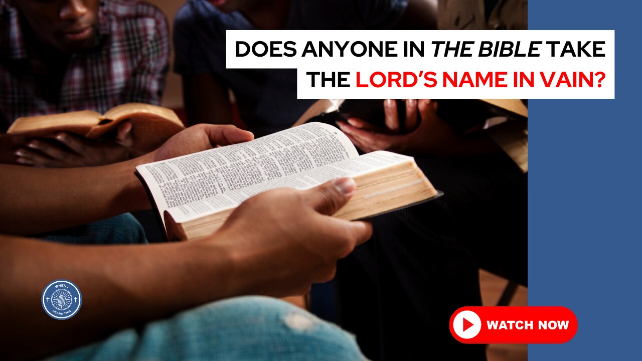 Does anyone in the Bible take the Lord's name in vain?