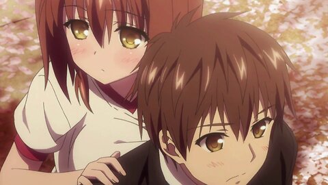 Absolute Duo - Tooru carries Miyabi on his back