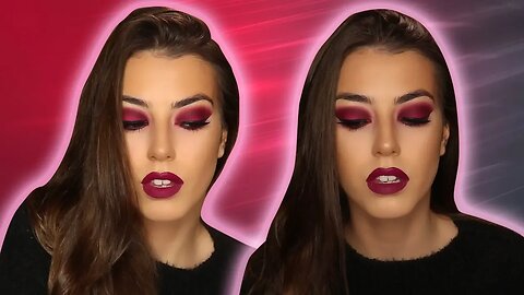 SMOKEY BURGUNDY EYESHADOW TUTORIAL 