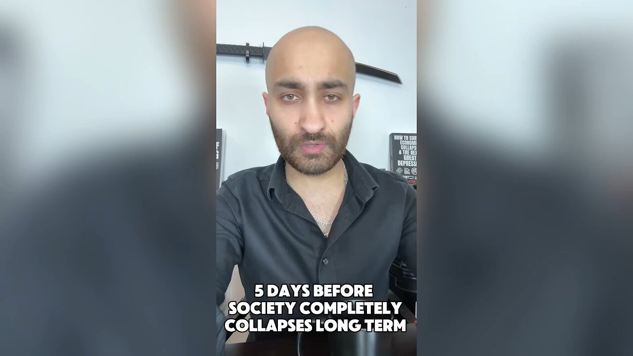 First five days of societal collapse