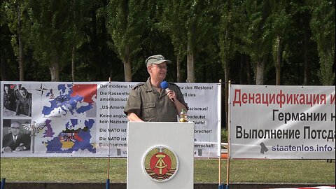 Waffenstillstand Ukraine; Kein Frieden ohne die Deutschen möglich! Tag des Sieges in Berlin-Treptow