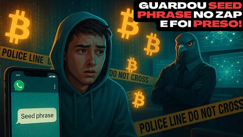 📰Preso o “hacker” que guardou a seed phrase no WhatsApp — e achou que o Bitcoin era anônimo