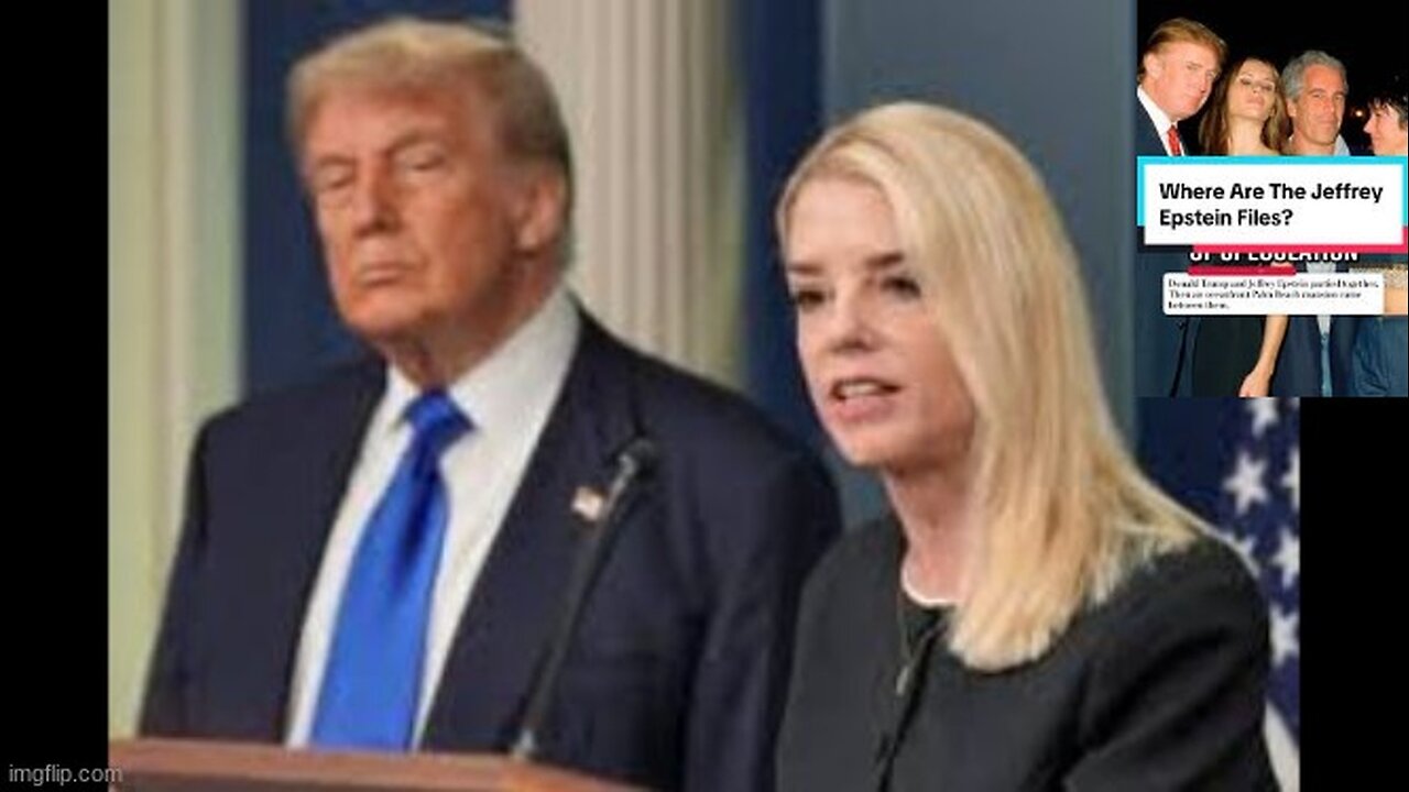 WHAT IS IT THAT TRUMP AND BONDI ARE ATTEMPTING TO HIDE⁉️ WE ALL KNOW THAT EPSTEIN IS STILL ALIVE❗