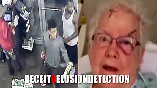 An elderly white woman was brutally beaten and robbed inside her home by a group of black suspects