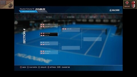 Sports Racket 2026 [W8]: Houston Futures 25 Doubles F6 (Round 1)