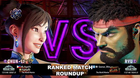 Kuya Kalbo SF6 Ranked Roundup. Chun Li Master Rank [Hori Fight Stick]