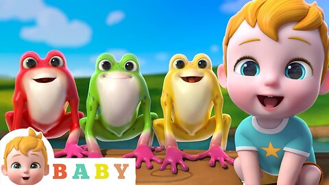 Five Little Speckled Frogs | Nursery Rhymes & Kids Songs