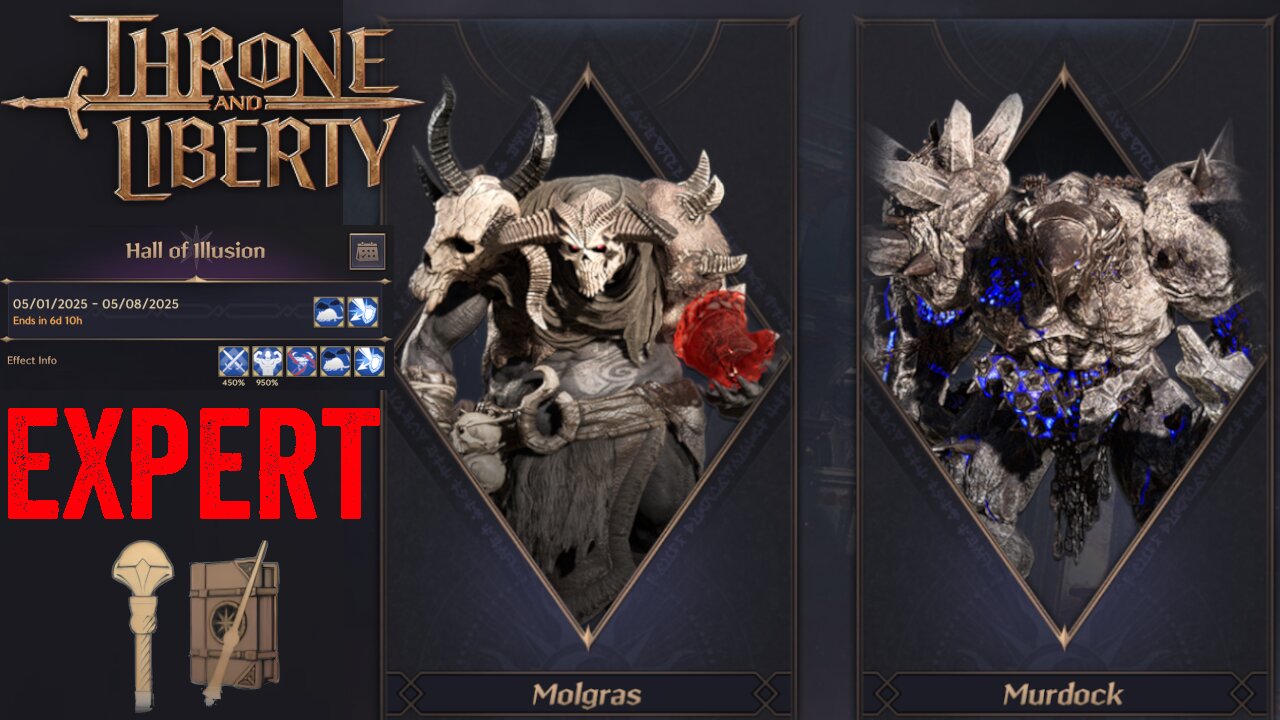 Hall of Illusion Expert as Wand Staff (Molgras & Murdock) - Throne and Liberty