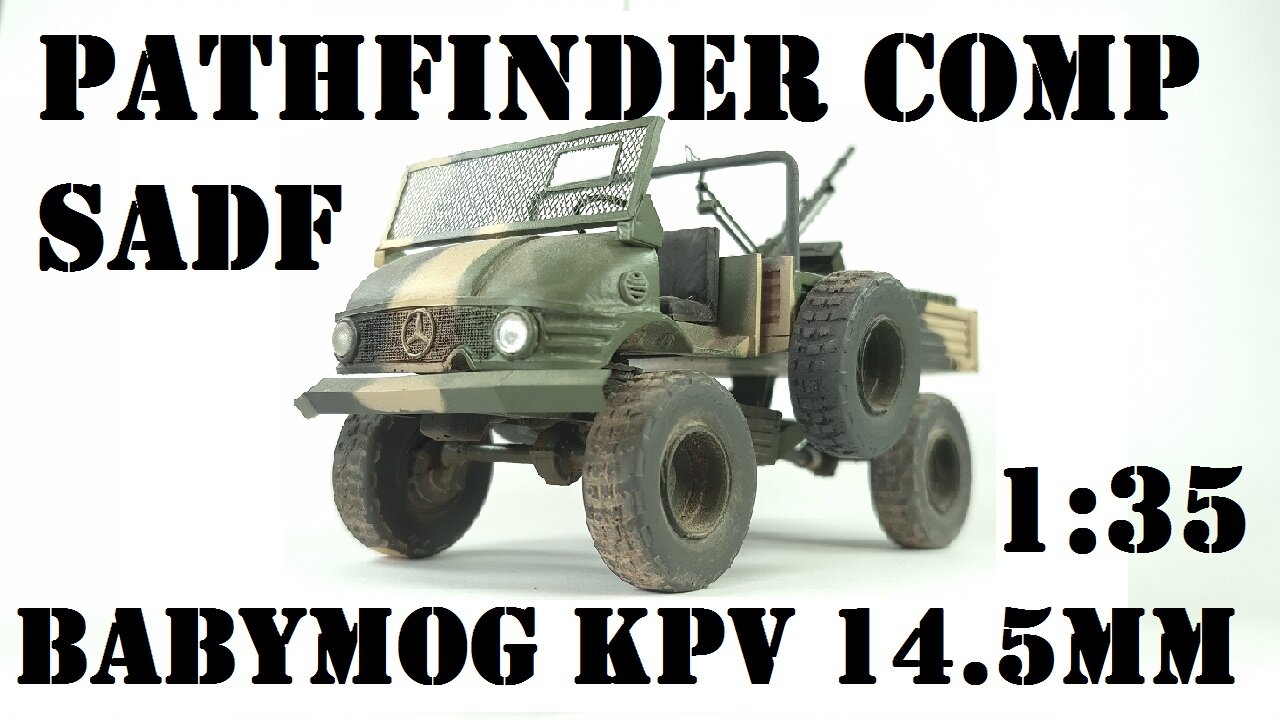 Pathfinder Company SADF BabyMog with 14.5mm KPV 1:35