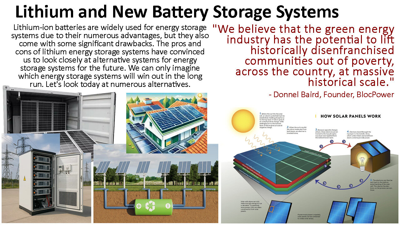 Lithium and New Battery Storage Systems