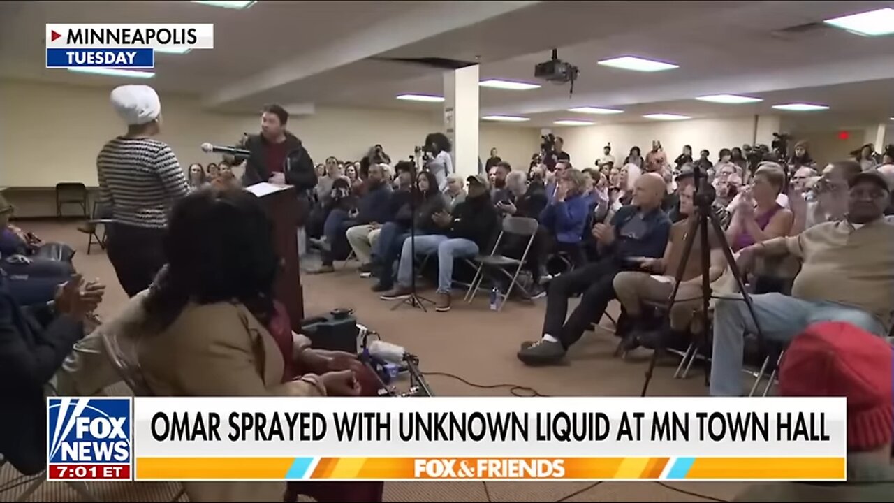 WATCH! Ilhan Omar SPRAYED with unknown liquid; suspect ID'ed