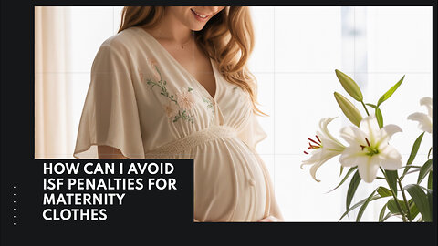 How Can I Avoid ISF Penalties For Maternity Clothes