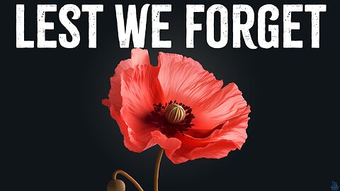 Lest we forget. A Remembrance Day Tribute.