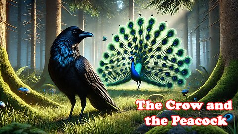 The Crow and the Peacock | A Tale of Jealousy and Self-Acceptance | Animated Moral Story
