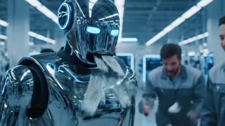 #Funny #Tesla Optimus Prime Playing with Factory Workers and Printing #Money #AeroArduino