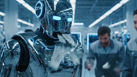 #Funny #Tesla Optimus Prime Playing with Factory Workers and Printing #Money #AeroArduino