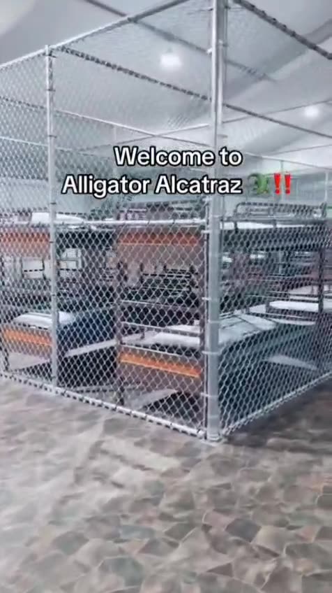 'Alligator Alcatraz' the migrant detention center in Florida's Everglades.