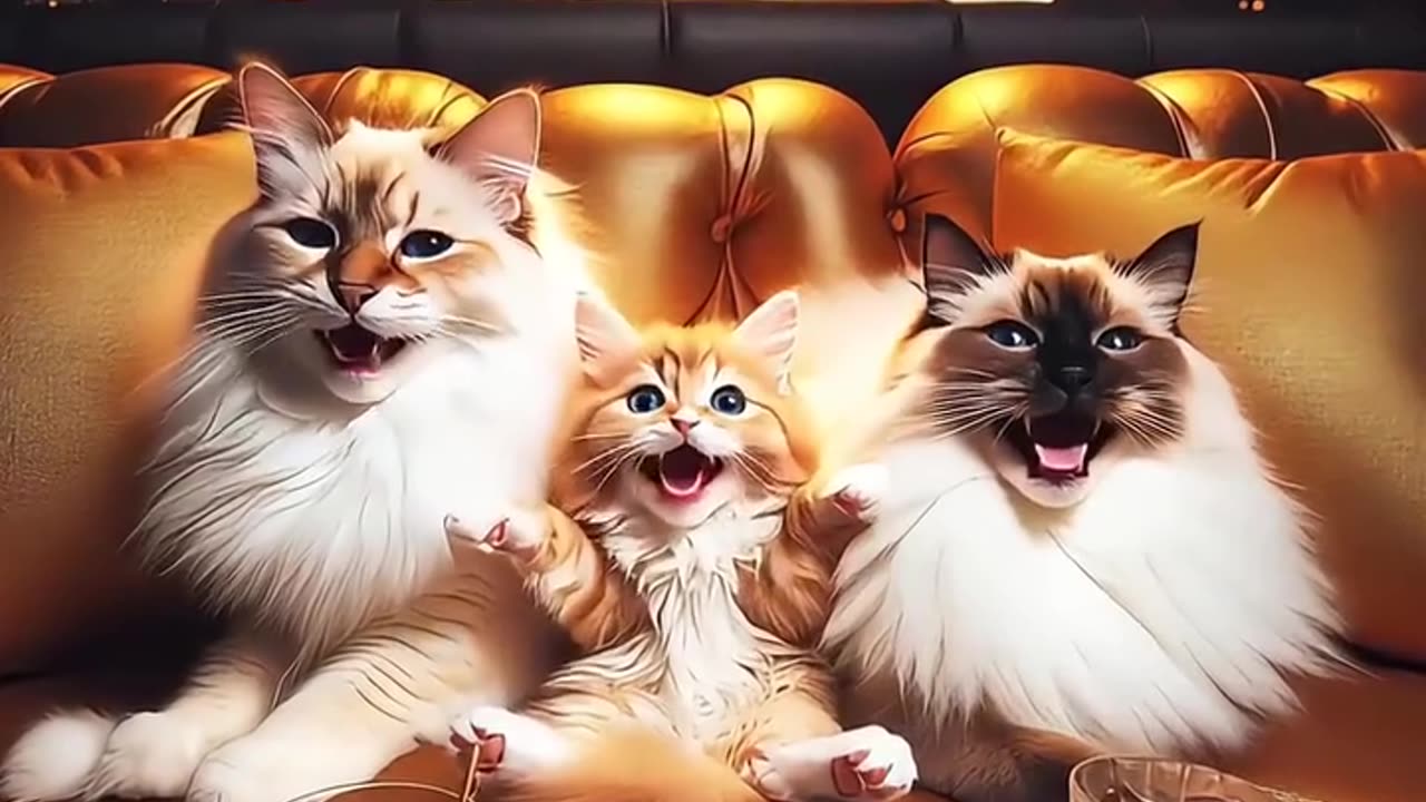 Inspirational cat cartoon story