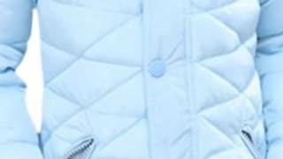 FARVALUE Girls' Winter Coats Fur Hooded Warm Puffer Jacket Coat with Fleece Lined