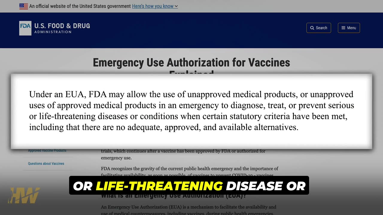 Did FDA Block HCQ for Vaccine EUA?
