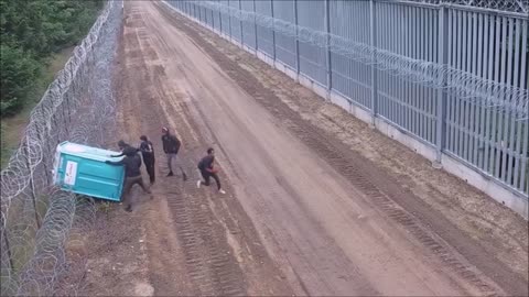 Migrants Breach Poland's Border with Belarus Using Toilet