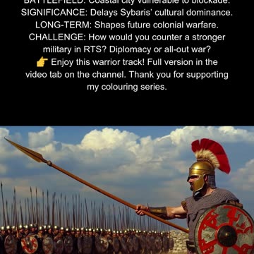 Croton vs Sybaris 510 BC Destruction of Sybaris #AncientItaly